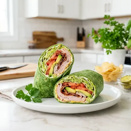 Avocado Turkey Club Wrap 5 Avocado Turkey Club Wrap
