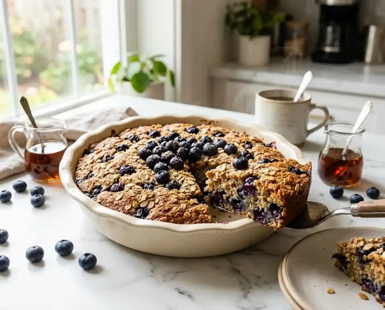 Blueberry Oatmeal Breakfast Cake