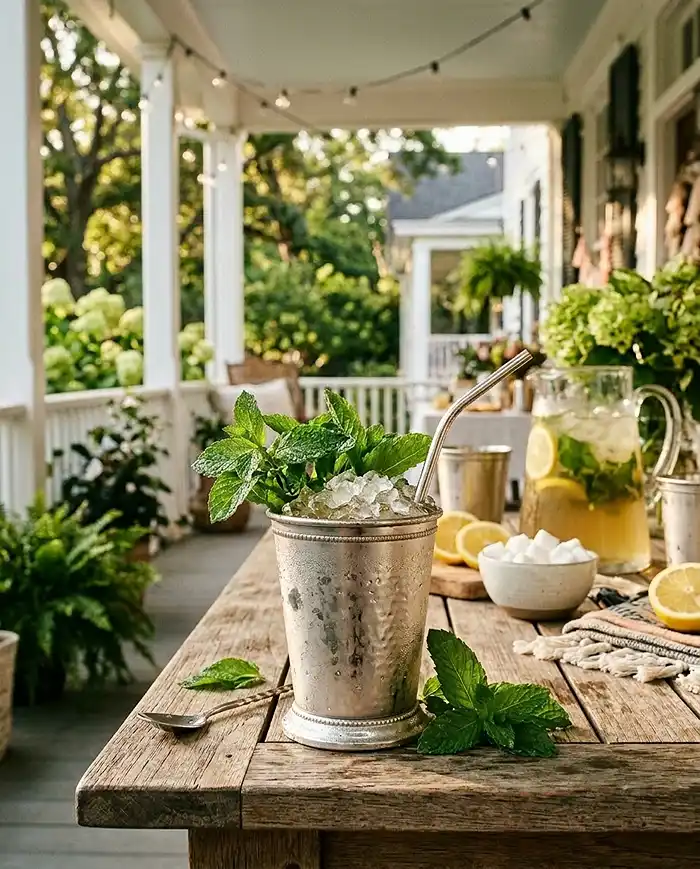 Easy mint julep mocktail​