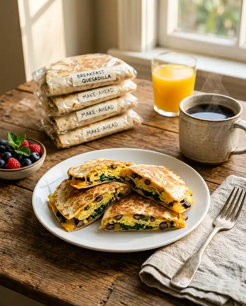 Freezer Breakfast Quesadillas 4 Freezer Breakfast Quesadillas recipe
