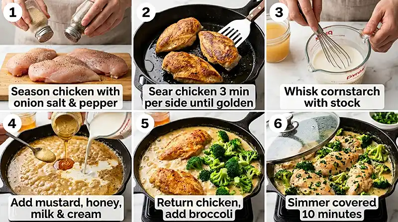 Honey Mustard Chicken Broccoli Bake 3 HOW TO MAKE THE Honey Mustard Chicken Broccoli Bake
