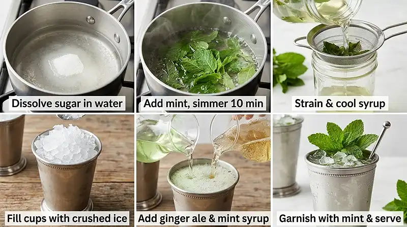 How to Make mint julep mocktail​