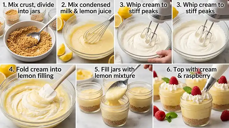 Lemon Icebox Pie Jars 3 How to make Lemon Icebox Pie Jars