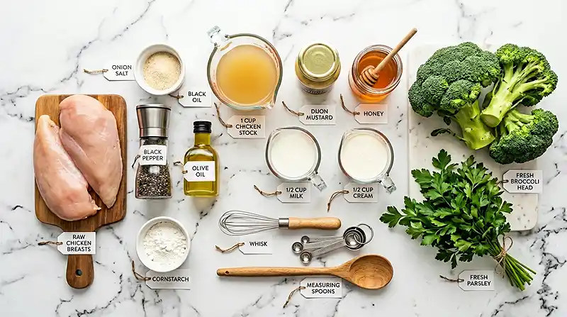 Honey Mustard Chicken Broccoli Bake 2 INGREDIENTS FOR Honey Mustard Chicken Broccoli Bake