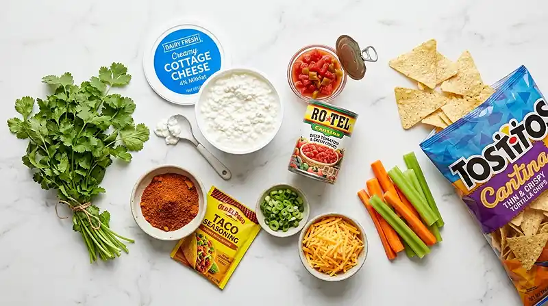 Cottage Cheese Taco Dip 2 Ingredients for Cottage Cheese Taco Dip