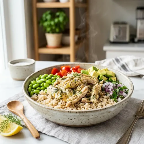 Lemon Herb Chicken Rice Bowls 2 Lemon Herb Chicken Rice Bowls