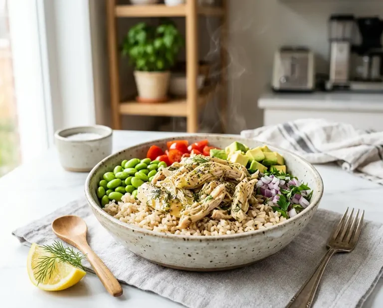 Lemon Herb Chicken Rice Bowls