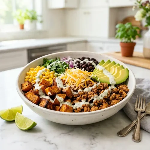 Loaded Turkey Taco Sweet Potato Bowls