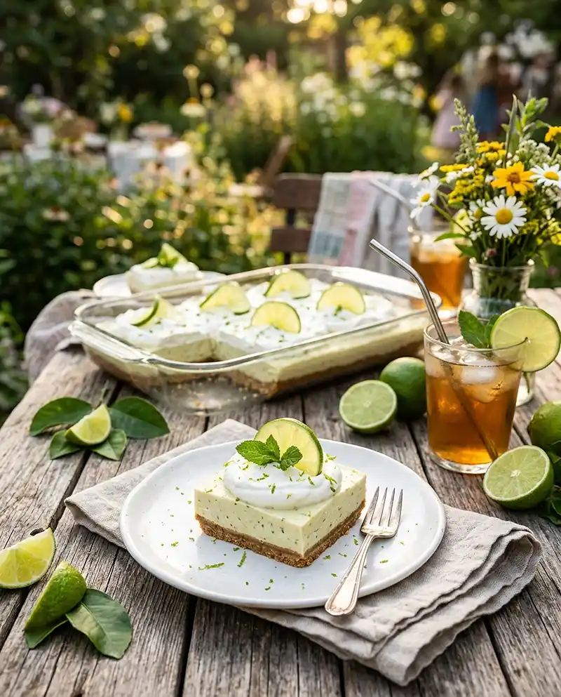 No-Bake Key Lime Bars 4 No-Bake Key Lime Bars RECIPE