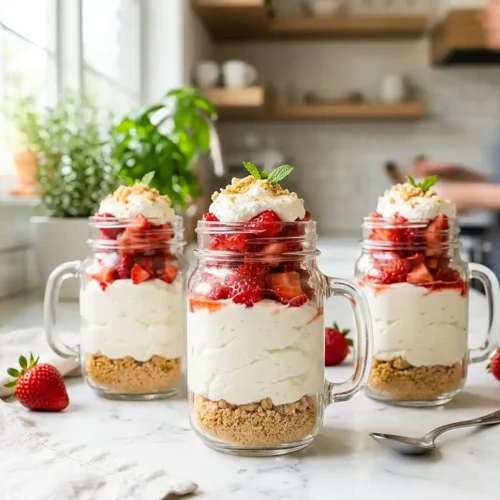 No-Bake Strawberry Cheesecake Cups 5 No-Bake Strawberry Cheesecake Cups