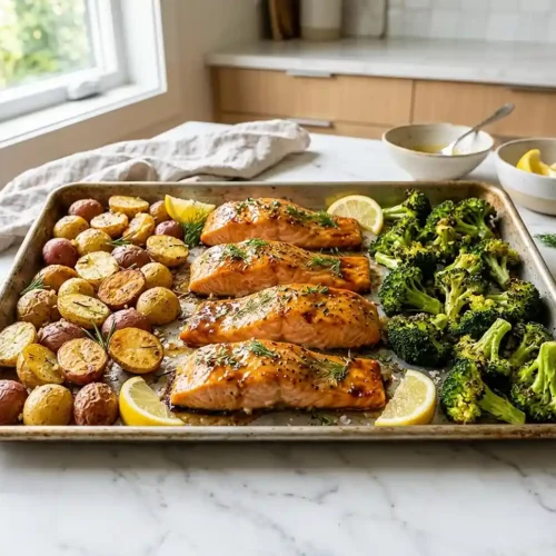 Sheet Pan Honey Mustard Salmon and Asparagus 5 Sheet Pan Honey Mustard Salmon and Asparagus