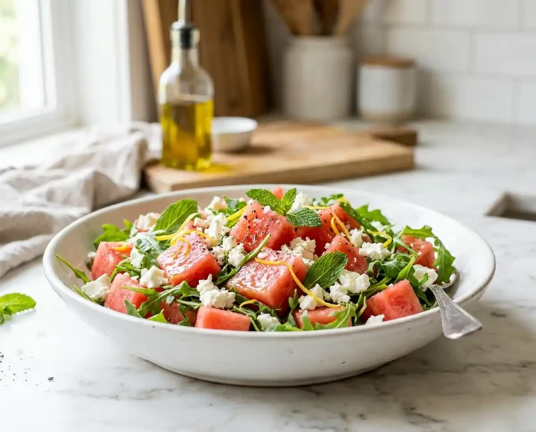 Watermelon Feta Mint Salad