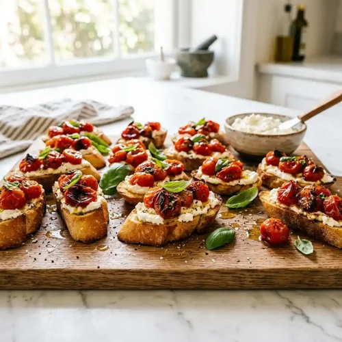 Whipped Feta Bruschetta Board 5 Whipped Feta Bruschetta Board
