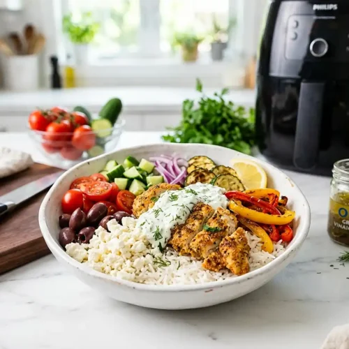 Air Fryer Greek Chicken Bowls 5 Air Fryer Greek Chicken Bowls