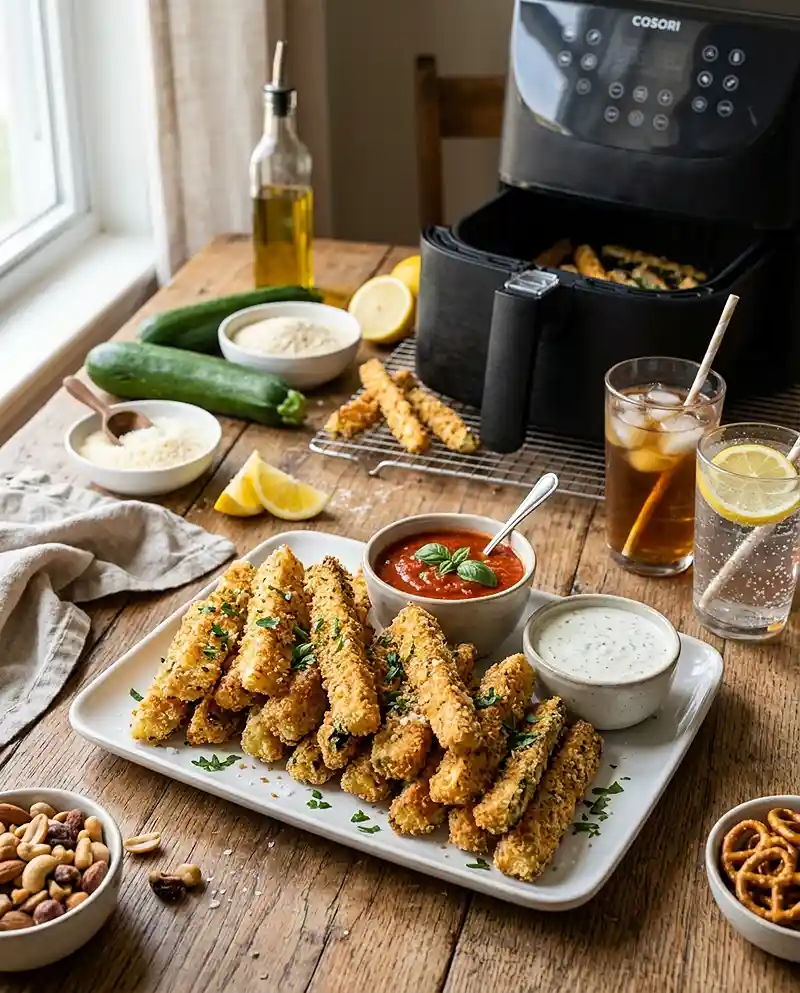 Air Fryer Zucchini Fries 4 Air Fryer Zucchini Fries RECIPE