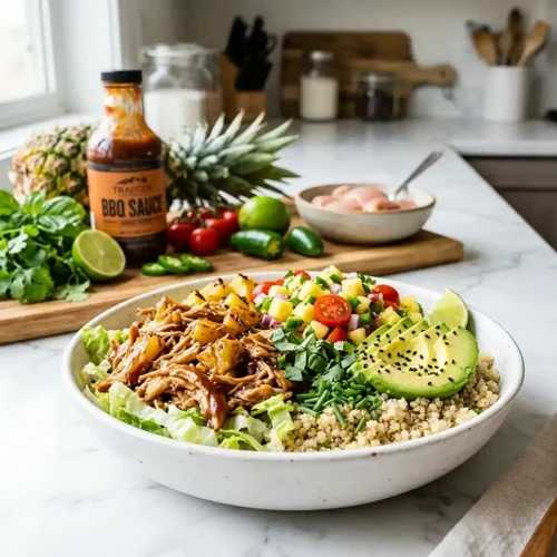 BBQ Chicken Pineapple Bowls 5 BBQ Chicken Pineapple Bowls