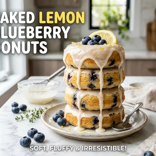 Baked Lemon Blueberry Donuts 5 Baked Lemon Blueberry Donuts