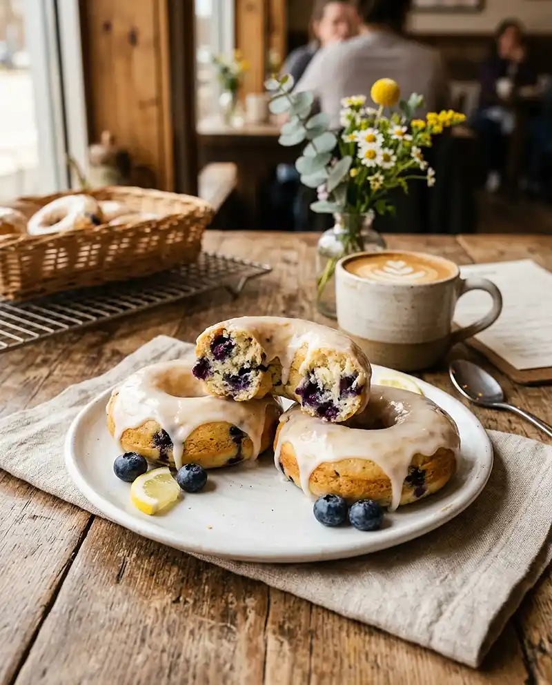 Baked Lemon Blueberry Donuts 4 Baked Lemon Blueberry Donuts recipe