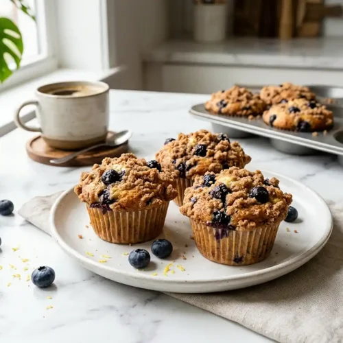 Blueberry Crumb Muffins 5 Blueberry Crumb Muffins