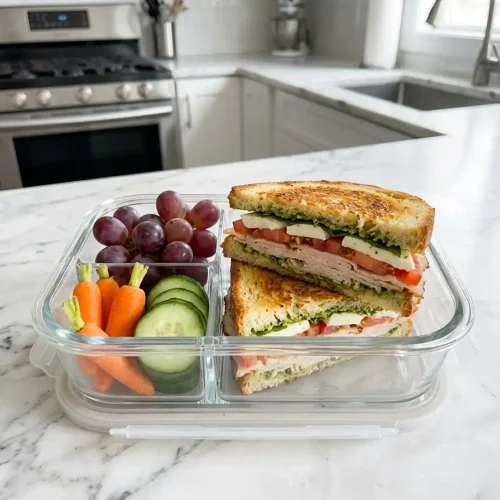 Caprese Turkey Sandwich Boxes 2 Caprese Turkey Sandwich Boxes