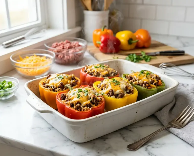 Cheeseburger Stuffed Peppers