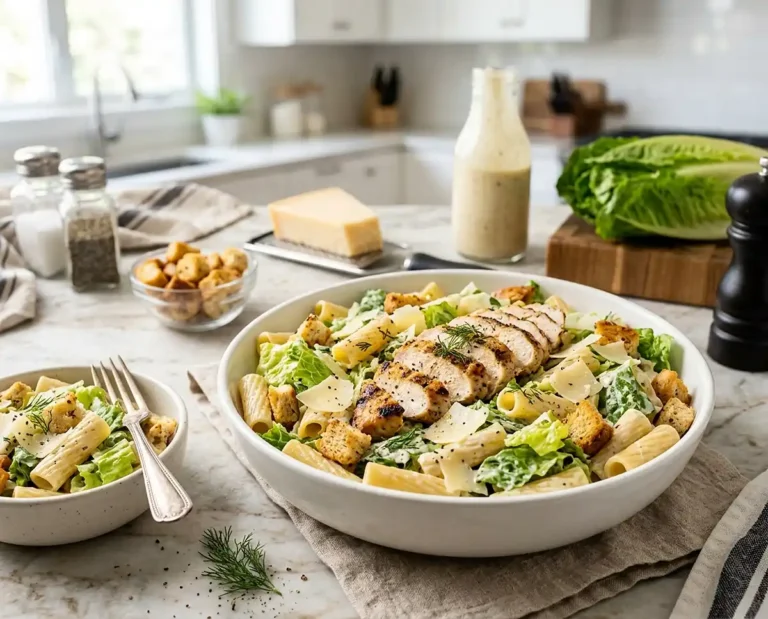 Chicken Caesar Pasta Salad Bowls