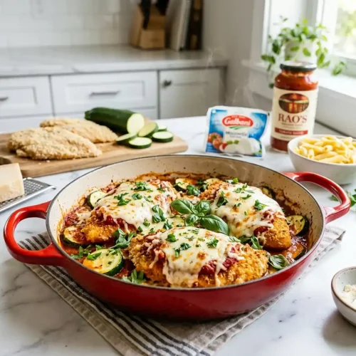Chicken Parmesan Zucchini Bake 5 Chicken Parmesan Zucchini Bake