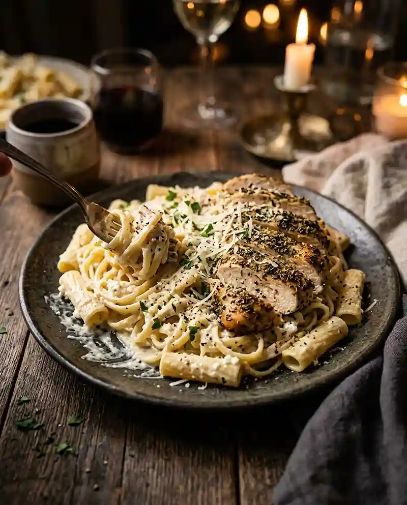 Cottage Cheese Alfredo Chicken Pasta 4 Cottage Cheese Alfredo Chicken Pasta recipe