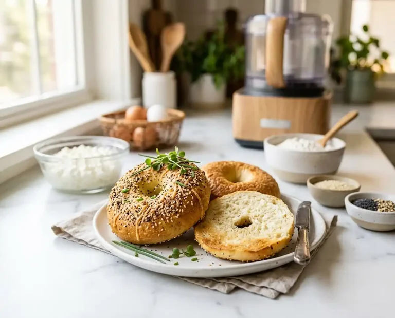 Cottage Cheese Bagel Breakfast Sandwiches