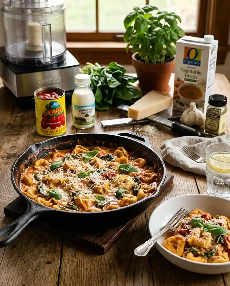 Creamy Tomato Tortellini Skillet 4 Creamy Tomato Tortellini Skillet recipe