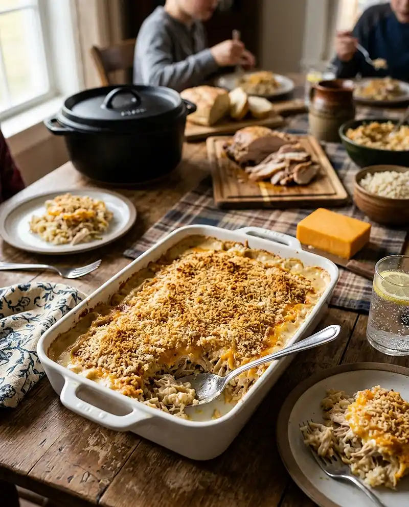 Creamy Turkey Rice Casserole recipe