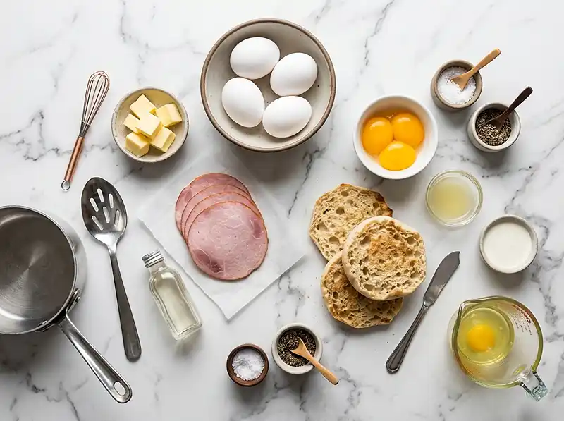 Eggs Benedict Recipe with Hollandaise Sauce 3 Eggs Benedict Recipe with Hollandaise Sauce Ingredients