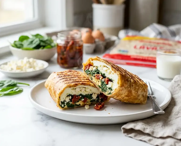 Freezer Spinach Feta Wraps