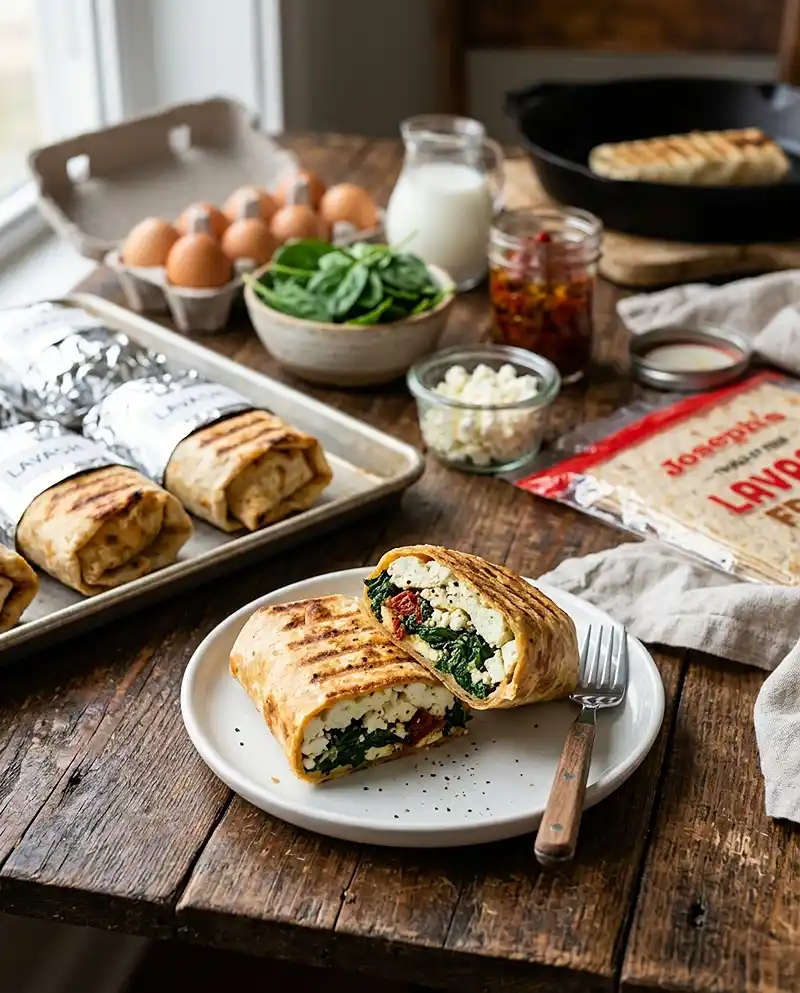 Freezer Spinach Feta Wraps 4 Freezer Spinach Feta Wraps recipe