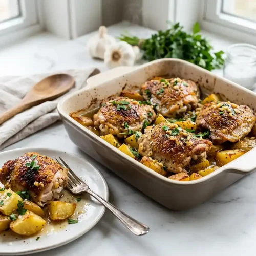 Garlic Butter Chicken and Potatoes 5 Garlic Butter Chicken and Potatoes