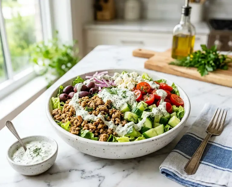 Greek Turkey Burger BowlsWh
