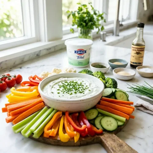 Greek Yogurt Ranch Veggie Dip 5 Greek Yogurt Ranch Veggie Dip