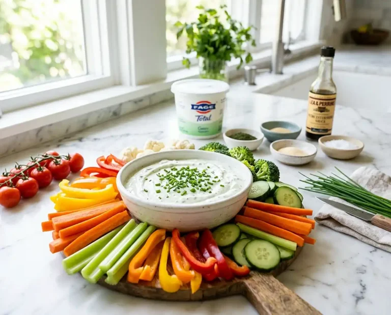 Greek Yogurt Ranch Veggie Dip