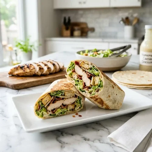 Grilled Chicken Caesar Wraps 5 Grilled Chicken Caesar Wraps