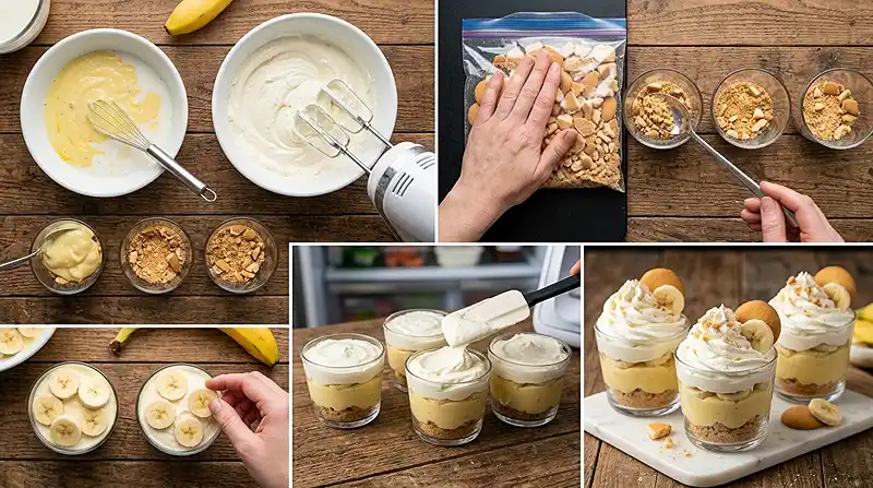 No-Bake Banana Pudding Cups 3 HOW TO MAKE THE No-Bake Banana Pudding Cups