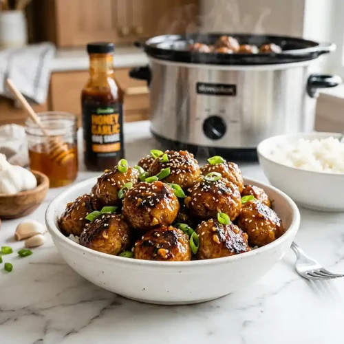 Honey Garlic Meatball Bowls 5 Honey Garlic Meatball Bowls