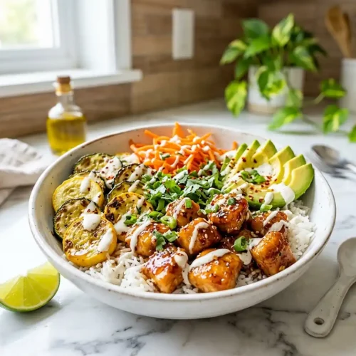 Hot Honey Chicken Rice Bowls 2 Hot Honey Chicken Rice Bowls