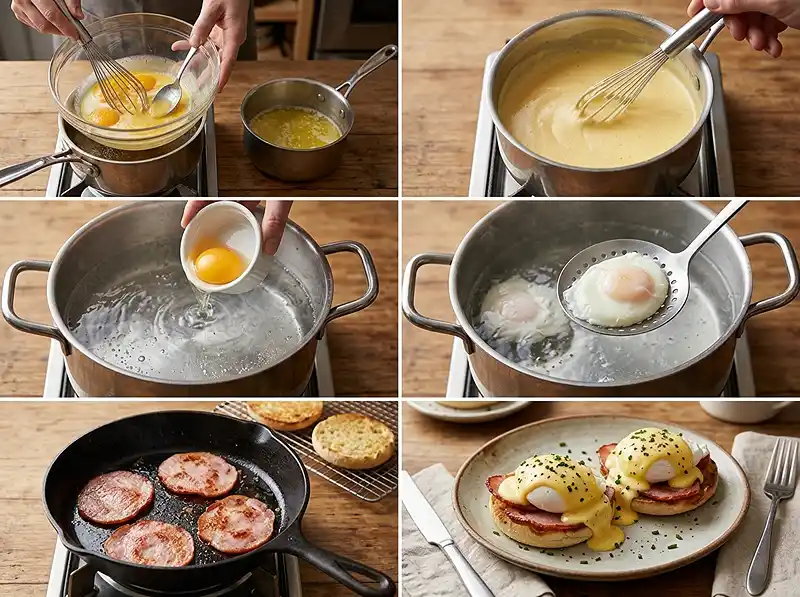 Eggs Benedict Recipe with Hollandaise Sauce 4 How to Make Eggs Benedict Recipe with Hollandaise Sauce
