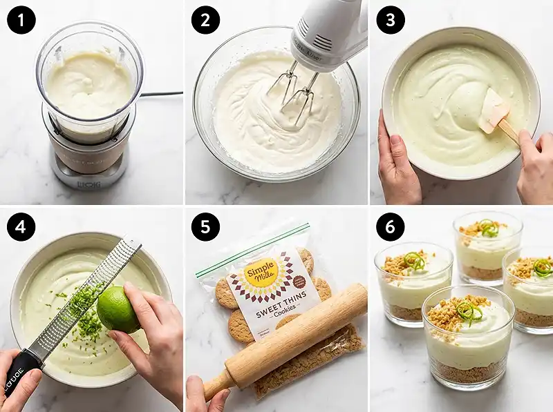 No Bake Key Lime Cheesecake Cups 4 How to Make No Bake Key Lime Cheesecake Cups