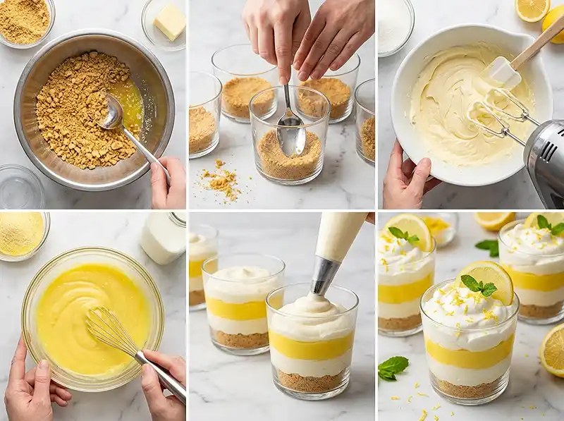 No-Bake Lemon Lush Cups 4 How to Make No-Bake Lemon Lush Cups