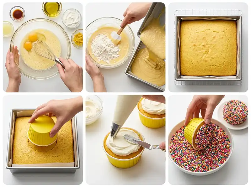 Easy Dot Cake Recipe 4 How to Make dot cake recipe