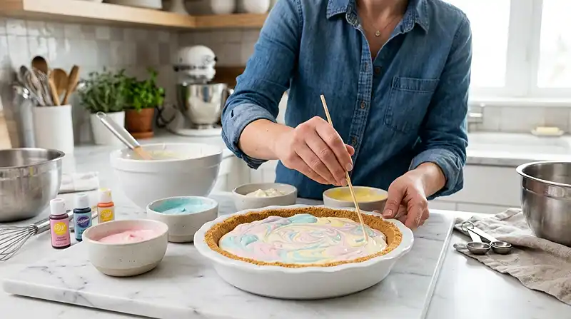 How to Make easter swirl pie​