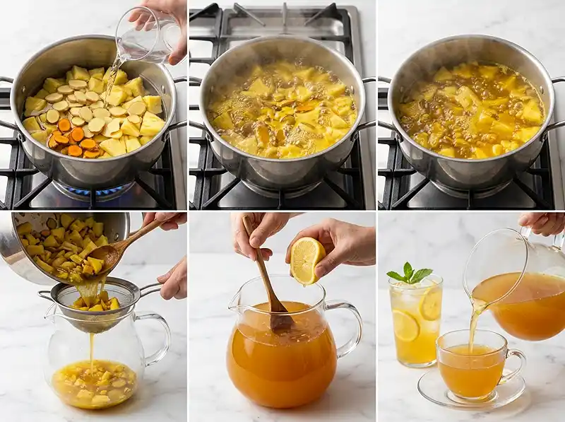 Ginger Pineapple Tea You'll Make on Repeat 4 How to Make pineapple ginger tea