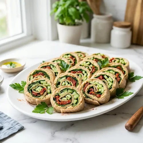 Hummus Veggie Pinwheels 5 Hummus Veggie Pinwheels