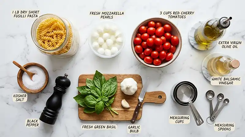 INGREDIENTS FOR BLT Pasta Salad